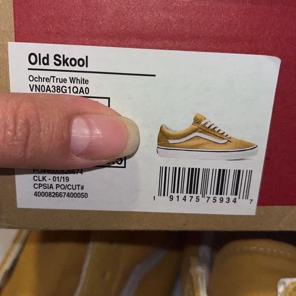 Old Skool Vans ochre white - Picture 4 of 4